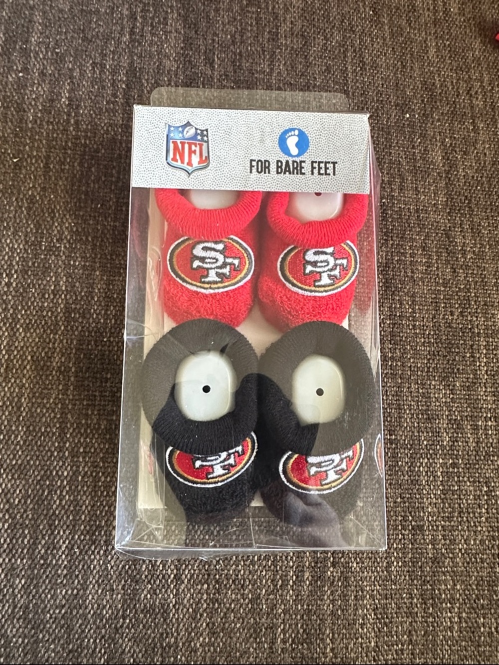 NFL San Francisco 49ers Infant Bootie Duo - Red & Black